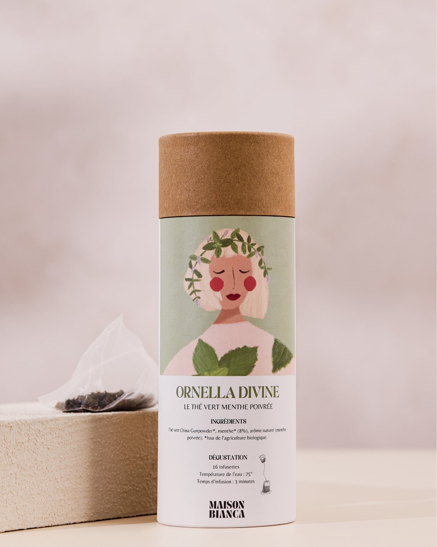 Le thé vert menthe poivrée