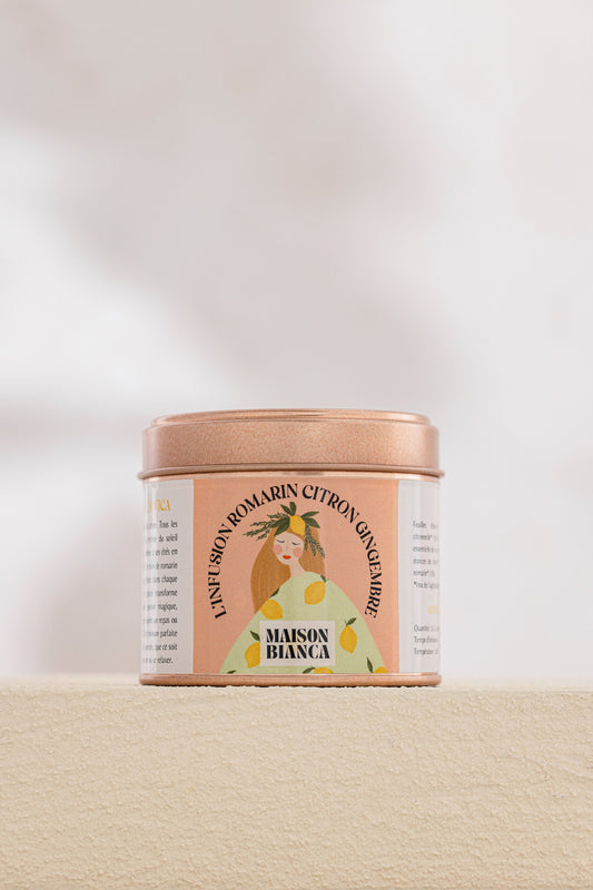 L'infusion romarin-citron-gingembre