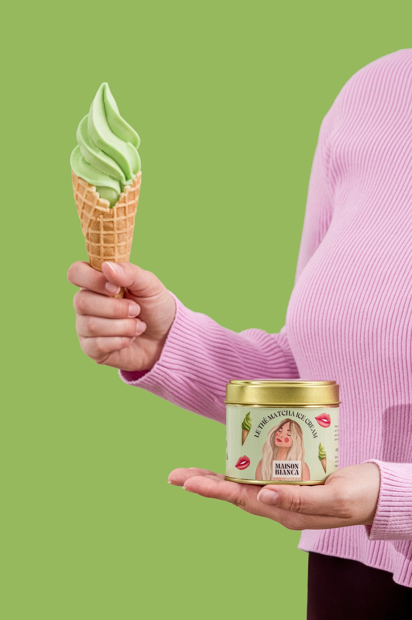Le thé Matcha Ice cream